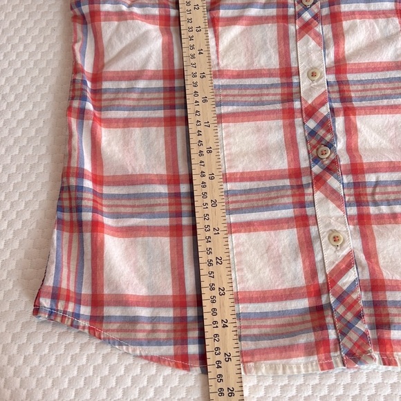 THE NORTH FACE BUTTON FRONT PLAID COTTON SHIRT SZ MED OUTDOOR WESTERN FALL - Picture 4 of 9